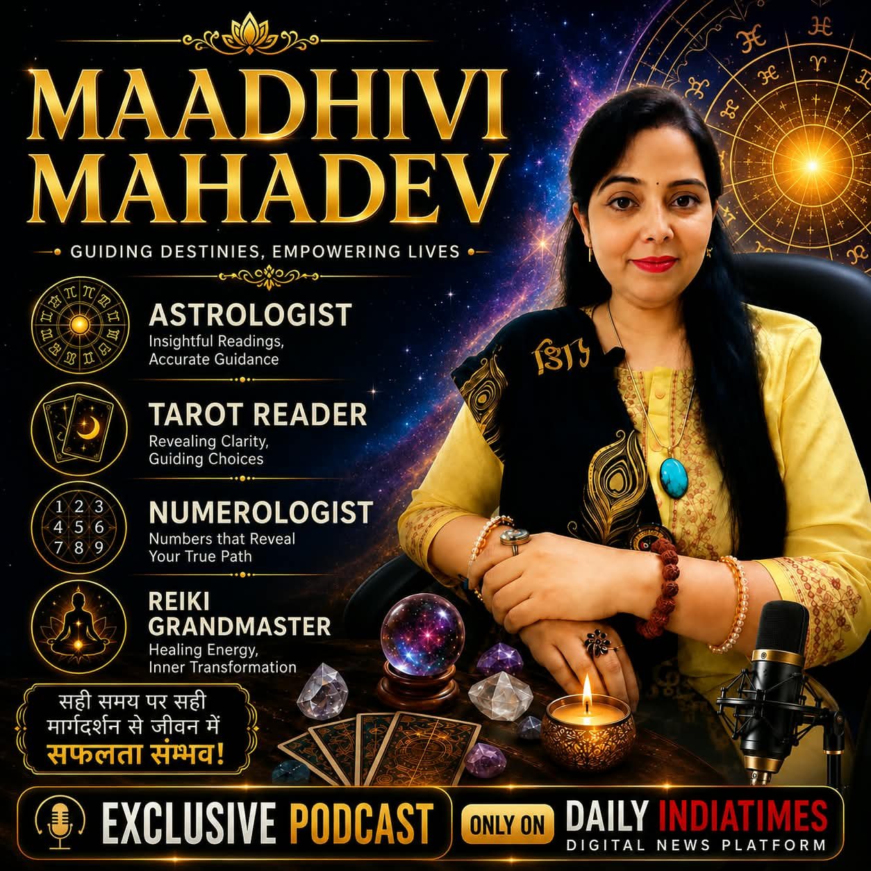 EXCLUSIVE PODCAST:सही समय पर सही मार्गदर्शन से जीवन में मिलती है सफलता और REIKI Energy तुरंत असरकारक : Maadhivi Mahadev