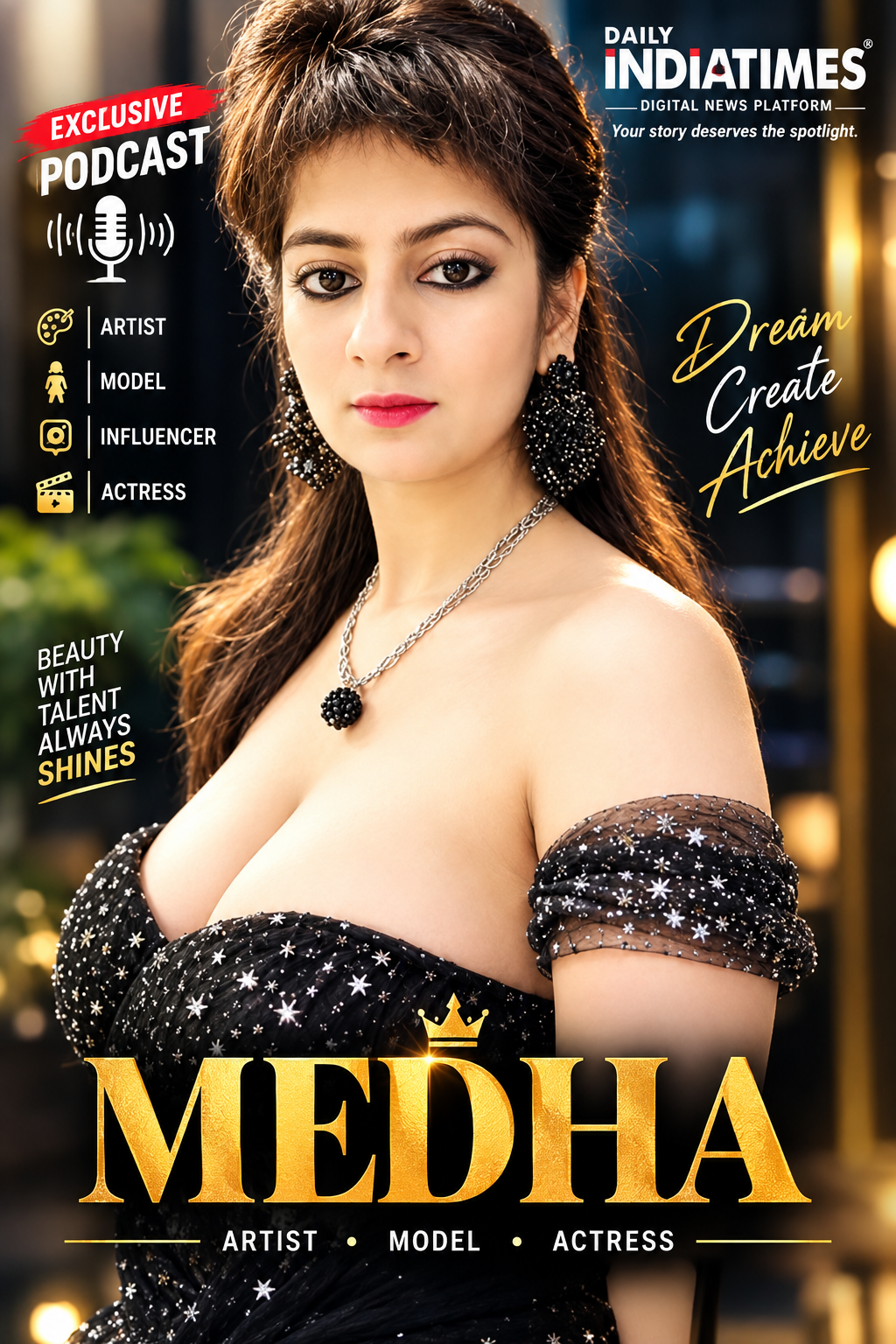 EXCLUSIVE PODCAST WITH TOP MODEL & ARTIST" MEDHA": मॉडलिंग और फैशन इंडस्ट्री में सफलता के लिए खुद के प्रति आत्मविश्वास और मजबूत इरादा जरूरी.. SUCCESS खुद बड़े अवसर देती है